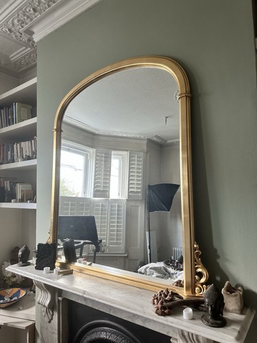 Gold over mantle mirror 127cmx - gold,