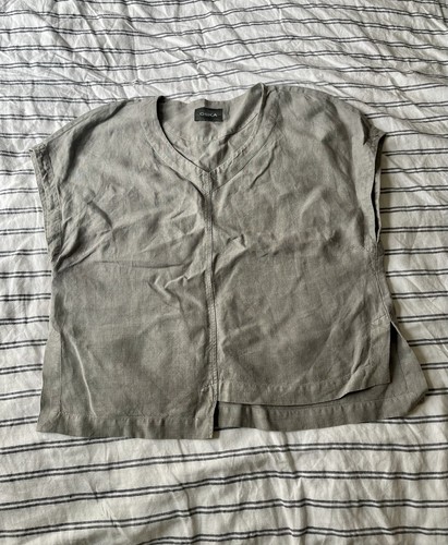 Oska women linen - linen, grey