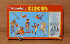 Vintage Boxed Fuzzy-Felt Circus Good Condition from 1982 childrens craft game