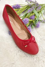 Womens Flat Pumps Ladies Ballet Ballerina Dolly School Bridal Shoes Size 3-8