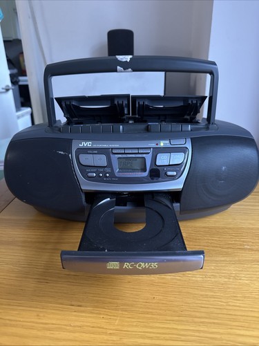 Jvc rcqw35bk boombox portable - jvc,