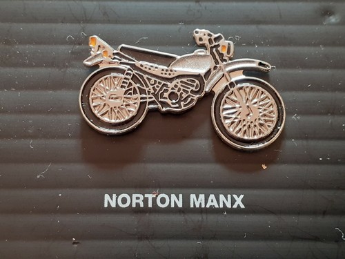 Norton manx motorcycle pins - norton,