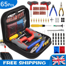 Motorcycle Car Van Tubeless Tyre Puncture Repair Kit Tire Tool Plug Emergency