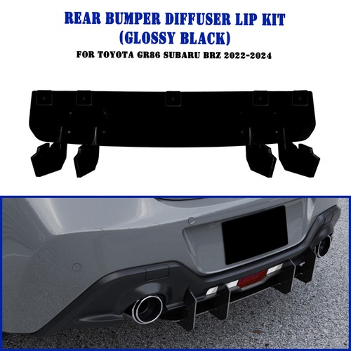 Gloss black rear bumper - rear,