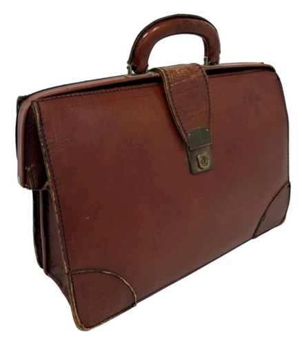 Vintage tan leather gladstone - vintage,