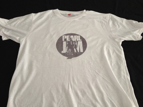 Pearl jam white - t, shirt