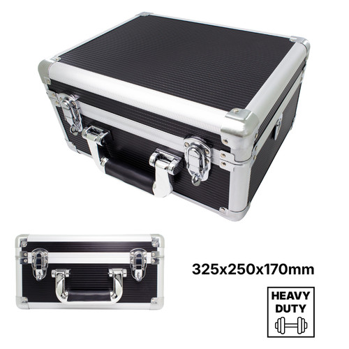 Black flight case reinforced - black,