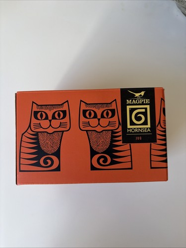 Magpie hornsea orange cat jug - magpie,