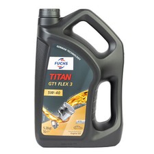 FUCHS Engine Oil Titan GT1 Flex 3 5w-40 Fuel Economy Optimum Cold Start 5 Litre