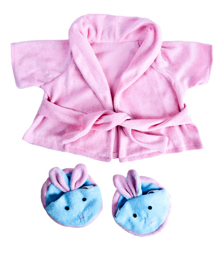 Pink bathrobe slippers 16 - bathrobe,