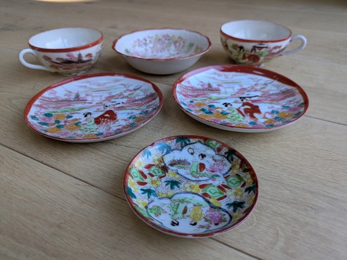 Japanese kutani hand painted - kutani,