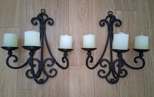Pair wrought iron - of,
