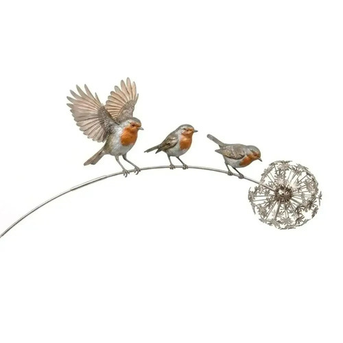 Robin garden stake - robin,