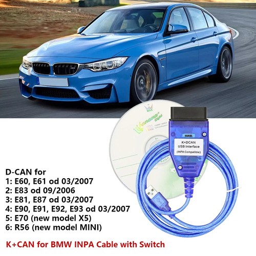 Dcan obd2 cable with - k+dcan,