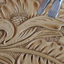 Japan Select - #A101 Bar Grounder Stamps (2-Piece Set, Leather Stamping Tools)