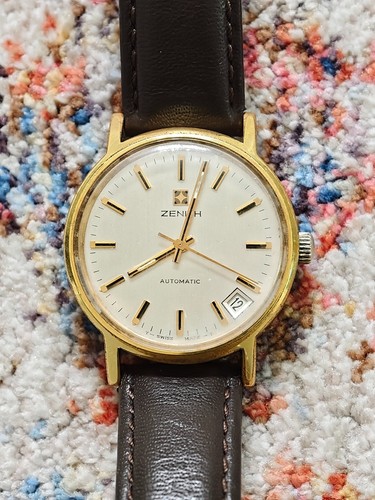 Vintage zenith gold plated - gold,