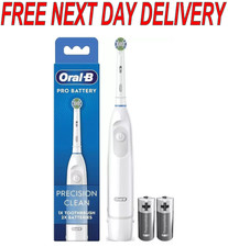 Oral-B Pro Battery Toothbrush - WHITE - 2 Batteries Included