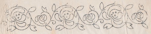 Vintage embroidery transfer - vintage,