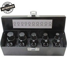 US PRO 1366 Black 1/2" Drive Allen Key Impact HEX BIT 10Pcs Socket Set - 4-19mm