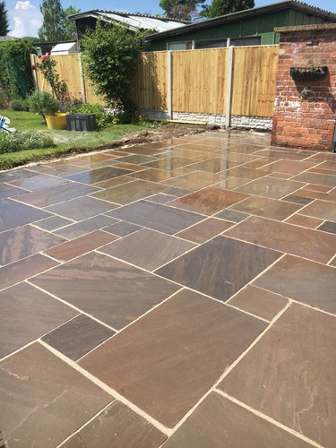 Wet look limestone indian - wet,