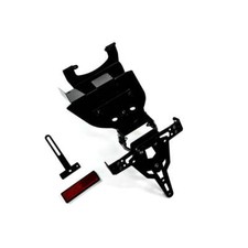 Zieger Moto License Plate Bracket Pro Black For Triumph: 07-12 StreetTriple 675