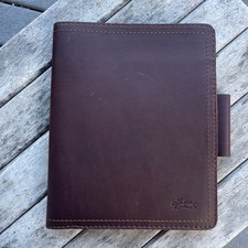 Saddleback Leather Large Moleskin Cover Chestnut