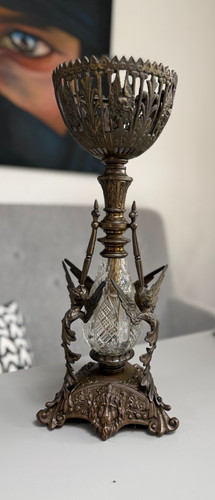 Antique large winged angels - large,