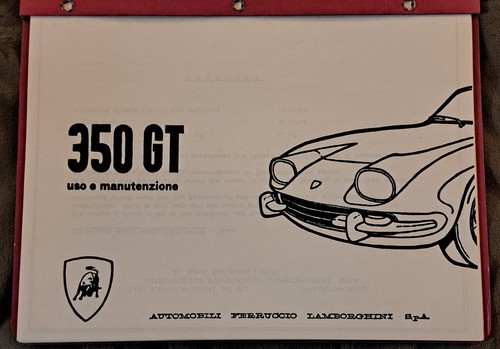 Lamborghini 350 owner s - lamborghini, gt