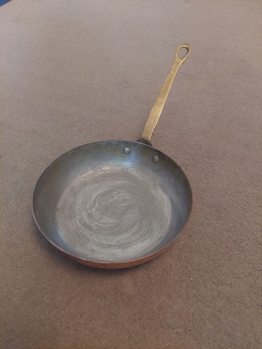 Vintage french copper frying - french,