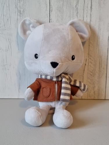 Grey mouse soft toy - grey,
