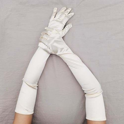 Women satin long gloves - women's,