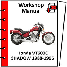 HONDA VT600C SHADOW 1992 1993 1994 1995 1996 SERVICE REPAIR WORKSHOP MANUAL PDF
