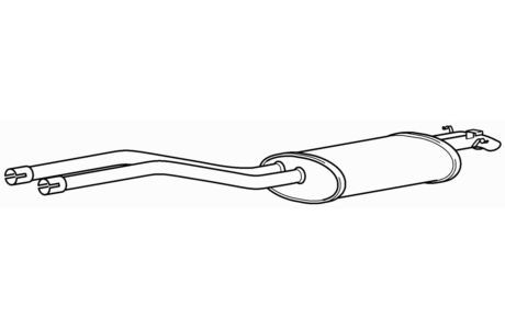 Quality rear exhaust silencer - exhaust,