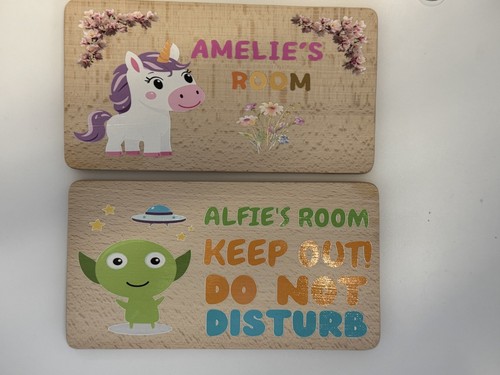 Personalised kids door sign - door,