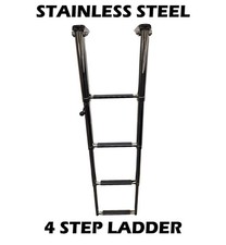 4 Step Stainless Steel AISI316 Marine Telescopic Boarding Ladder Boat Yacht