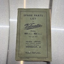 Vintage 1940s Spare Parts List
