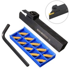 20mm Shank Lathe Grooving Parting Cutter Tool Holder with 10pcs MGMN300 Insert