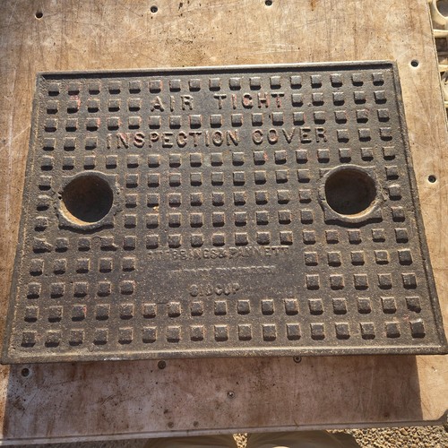Cast iron manhole cover - cast,