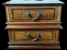 19th C. Mahogany 2-Drawer