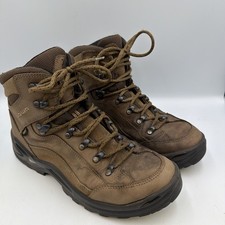 Lowa Renegade GTX Mid Boots Womens 8 Brown Leather Hiking Outdoor Vibram Goretex