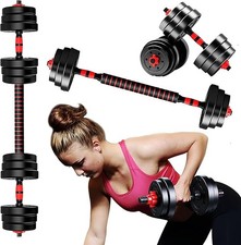 20 / 30 /60kg Dumbbell Barbell Weight Set Pair Hand Weights Gym Fitness Workout