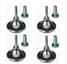 8 x Chrome Feet Leg Gliders