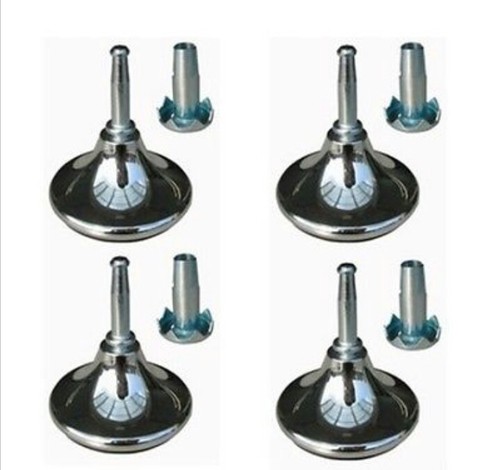 Chrome feet leg gliders - x,