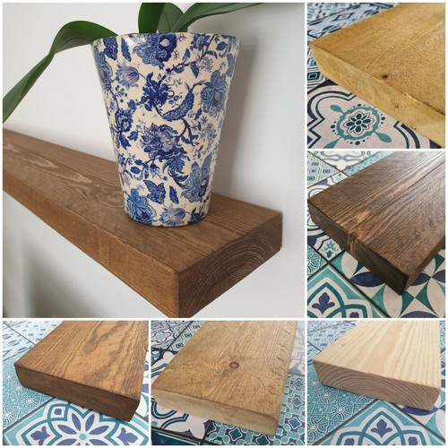 Rustic floating shelf solid - rustic,