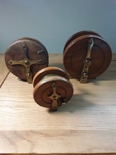 Antique Wooden Fishing Reels