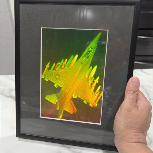 Vintage hologram 16 jet - 3d, f-16