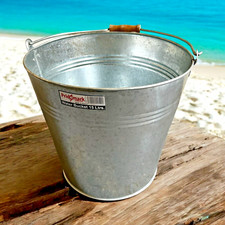 Metal Bucket Galvanised Garden