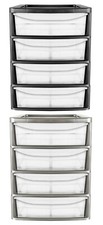 Plastic A4 4 Drawer Storage