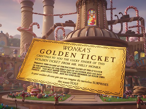 Willy wonka golden ticket - willy,