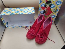 IRREGULAR CHOICE  Beautiful Suede LIMITED EDITION Shoes with Pink Velour Lining